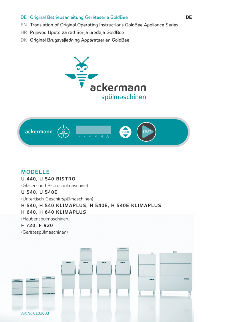 Ackermann Geschirr- u. Gerätespülmaschine U 640, 