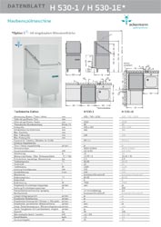 Ackermann Haubenspülmaschine H 530-1, 