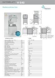Ackermann Haubenspülmaschine H 640, 