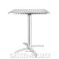 Preview: Bolero Bistrotisch quadratisch, klappbar, 1 Bein, 60 cm, Edelstahl