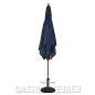 Preview: Bolero Sonnenschirm Farbe Blau, quadratisch 2,5 x 2,5 m