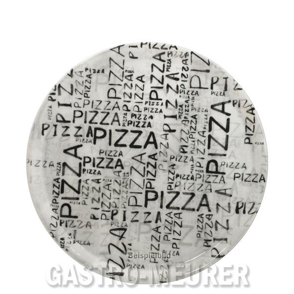 Napoli White+Black, Dekor Pizzateller 31 cm Saturnia