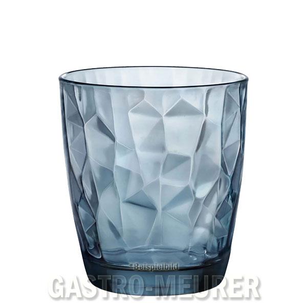 Diamond, Ocean Blue D.O.F. Tumbler 39 cl, Bormioli