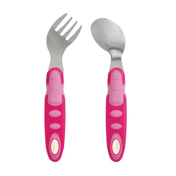 VitalBaby ergonomisches Besteckset 2-tlg. pink/rosa