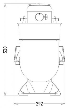 Dito Sama Planetenrührwerk BE8 8 ltr. mit Aufstecknabe