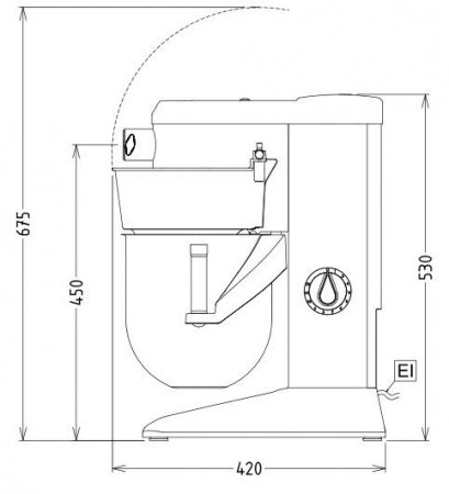 Dito Sama Planetenrührwerk BE8 8 ltr. mit Aufstecknabe