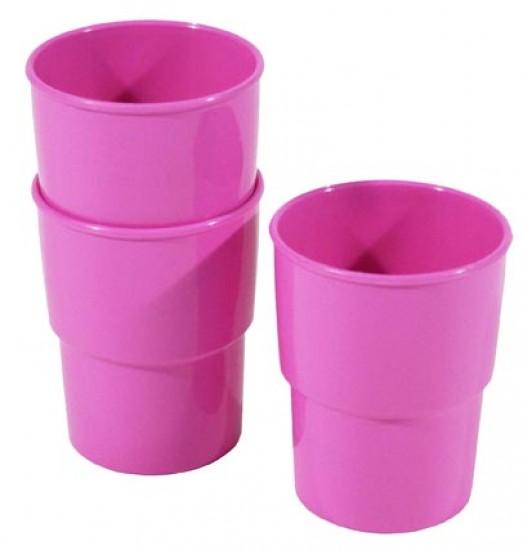 Trink-/ Saft- oder Zahnputzbecher 0,22 l rosa/pink