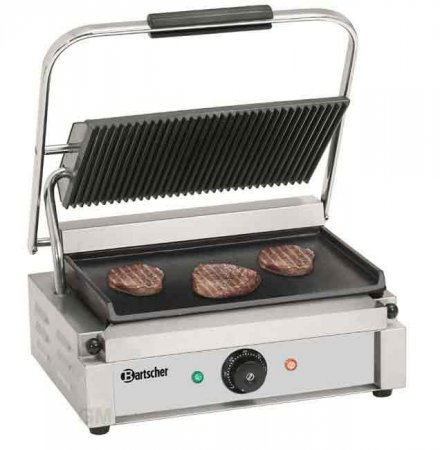 Bartscher Elektro-Kontaktgrill Panini gerillt/glatt, versandkostenfrei