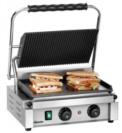 Bartscher Elektro-Kontaktgrill "Panini-T" 1GR, versandkostenfrei