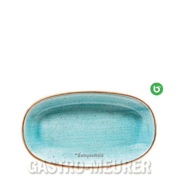 Aura Aqua, Gourmet Platte oval 24 x 14 cm