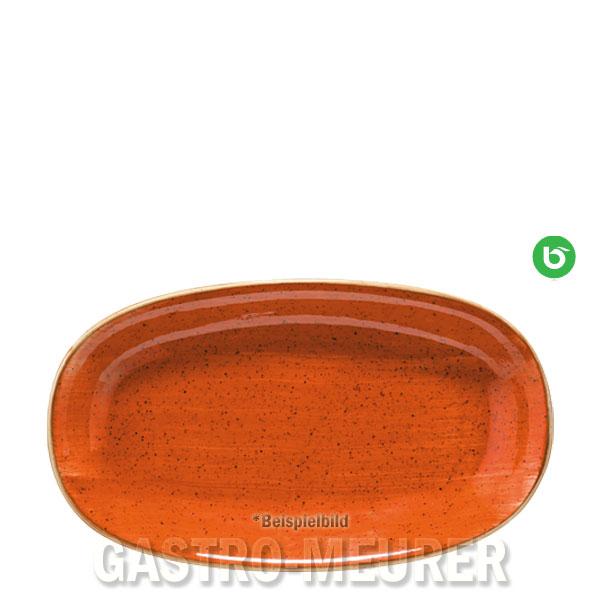 Aura Terracotta, Gourmet Platte oval 24 x 14 cm