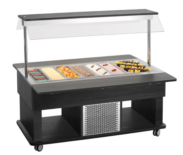 Bartscher Buffet- u. Salatwagen 3 x GN 1/1, versandkostenfrei