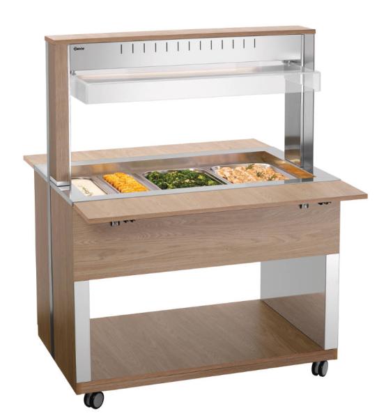 Bartscher Buffet- u. Salatwagen 3 x GN 1/1, versandkostenfrei