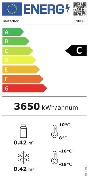 Bartscher Kühl-/Gefrierkombination 430L