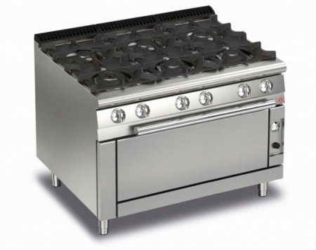 AFG 6 Flammen-Gasherd mit Jumbo-Gas-Backofen, Queen 700, versandkostenfrei