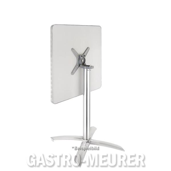 Bolero Bistrotisch quadratisch klappbar 1 Bein 60 cm Edelstahl