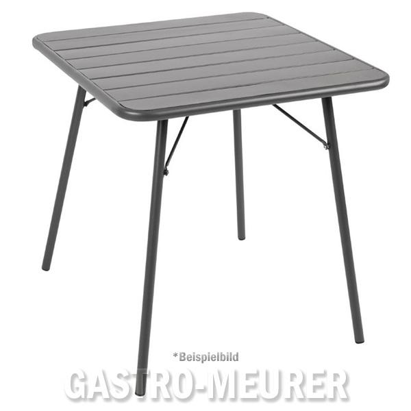 Bolero Bistrotisch Quadratisch Stahlgrau 70cm