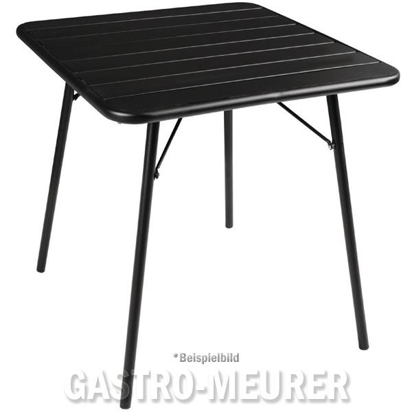 Bolero Bistrotisch Quadratisch Schwarz 70cm