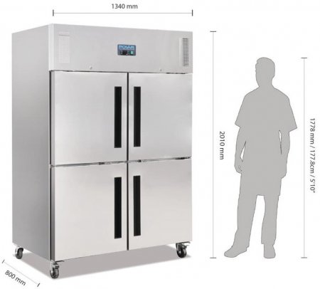 POLAR Kühlschrank CW195 Edelstahl