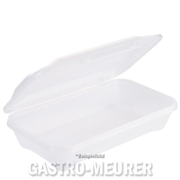 WE*TURN Menüschale GN 1/4 Food Box mit einem Fach, 23 x 23,5 x 9,5 cm, weiß 1180/140