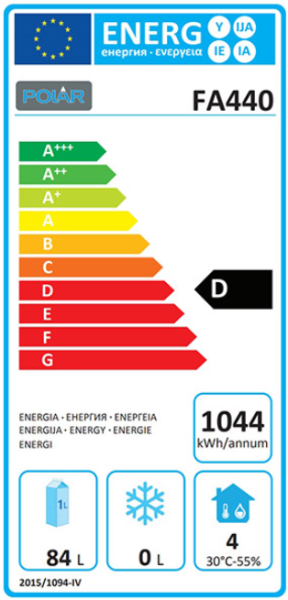 Polar Kühltisch mit 6 Schubladen 240L