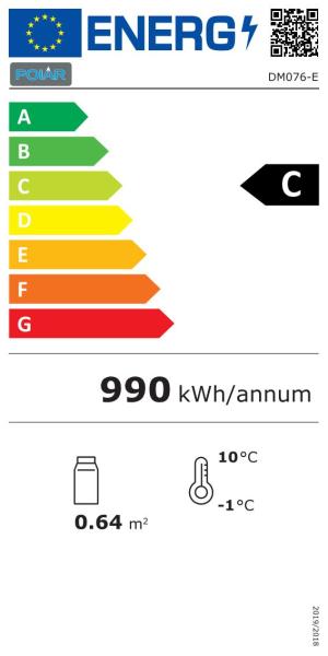 Glastür-Kühlschrank 336 Liter fahrbar