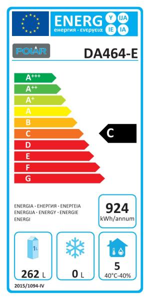 POLAR Unterbau-Kühltisch DA464, 4-türig