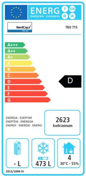 Cool NordCap Umlufttiefkühlschrank TKU 715