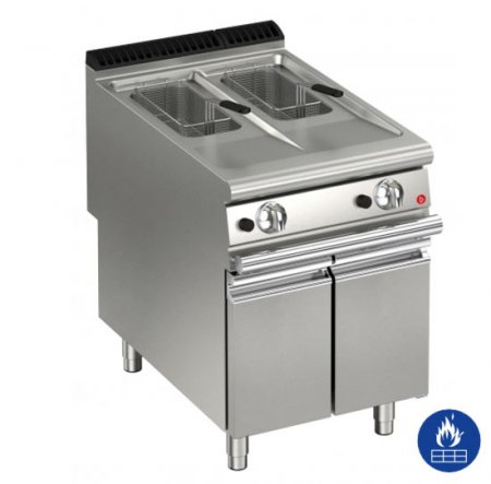 AFG Friteuse Gas 2x10L Standgerät, Queen 900, versandkostenfrei