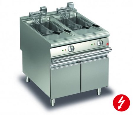 AFG Friteuse Elektro 2x15L Standgerät, Queen 900, versandkostenfrei