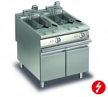 AFG Friteuse Elektro 2x20L Standgerät, Queen 900, versandkostenfrei