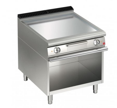 AFG Elektro-Grill+Bratplatte 10,8 kW glatt chrom Standgerät Queen 700, versandkostenfrei