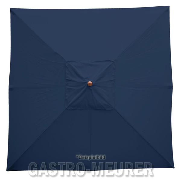 Bolero Sonnenschirm Farbe Blau, quadratisch 2,5 x 2,5 m