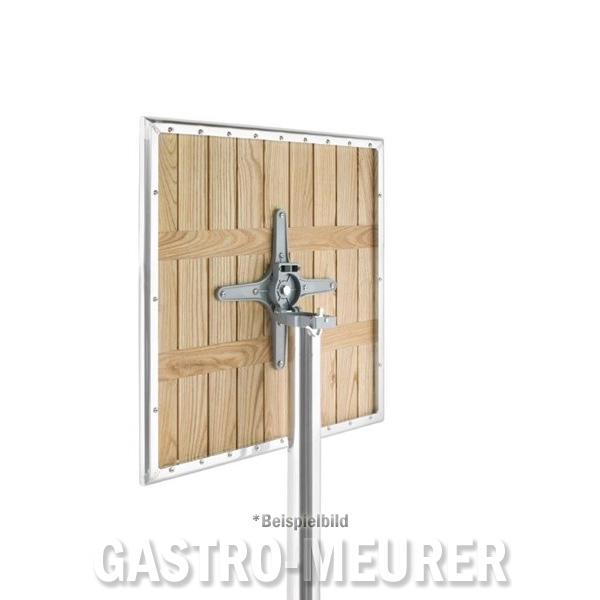 Bolero Bistrotisch quadratisch klappbar 1 Bein 60 cm Eschenholz + Edelstahl