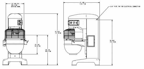 Hobart HL1400 Planetenrührmaschine Standmodell 133 Liter