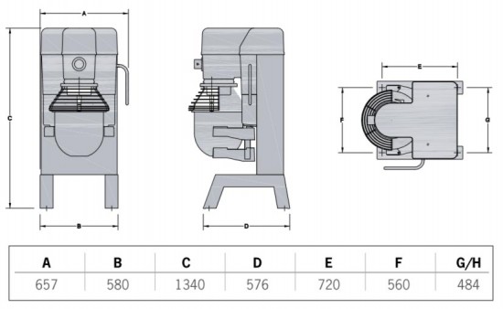 Hobart H300SN Planetenrührmaschine Standmodell 30 Liter