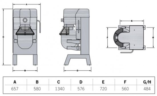 Hobart H400SN Planetenrührmaschine Standmodell 40 Liter