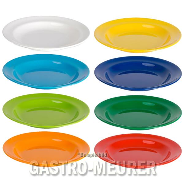 Kinderzeug Teller tief 24 cm / Suppenteller 8-Farben Polycarbonat (PC)