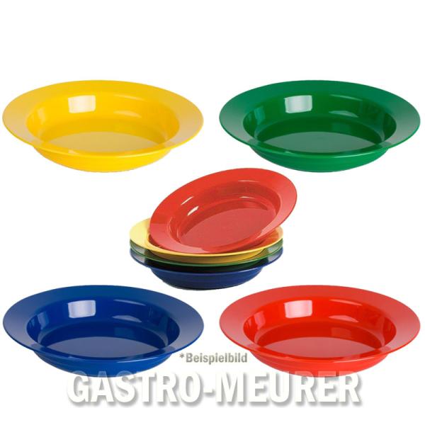 Kinderzeug Teller tief 19 cm / Suppenteller klein 4-Farben (PP)