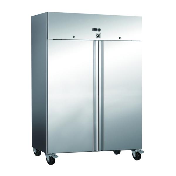 Gastro-Inox Edelstahl 1200 Liter Kühlschrank, Umluft 201.014