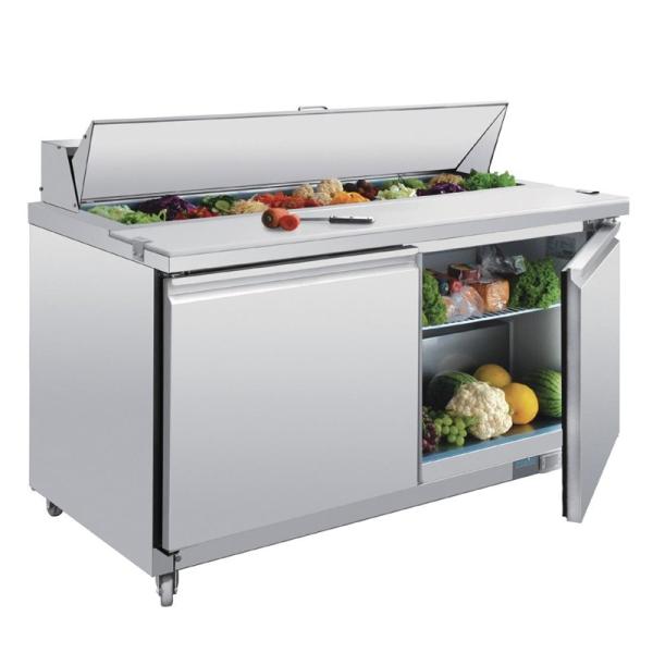 POLAR Saladette GD883 2-Türig 16 x GN 1/6 Gastronoble bis zu 16 GN-Behälter der Göße 1/6