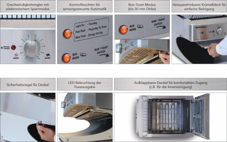 Roband Sycloid® Toaster ST500A-F silber