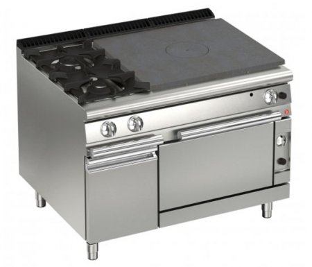 AFG Gas-Glühplattenherd+2Brenner+E-Backofen Standgerät Queen 700, versandkostenfrei