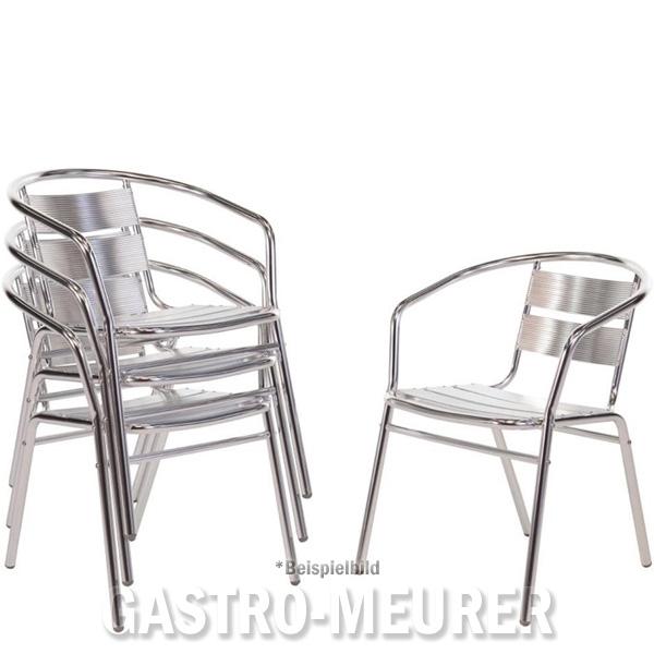 Bolero Bistrostühle stapelbar Aluminium