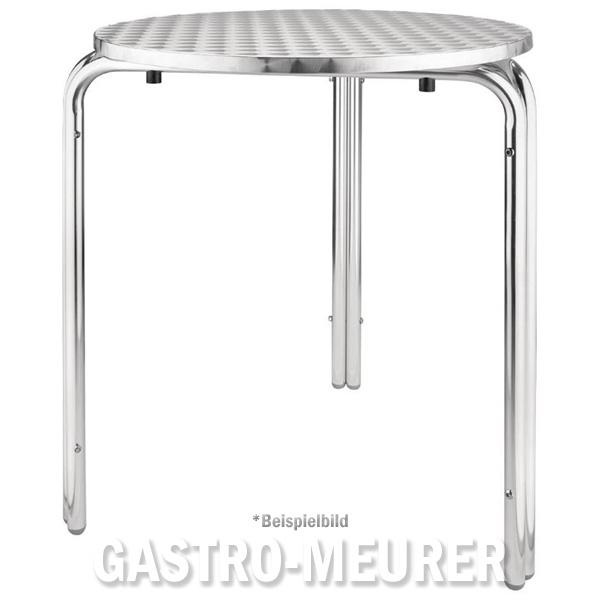 Bolero Bistrotisch rund 60 cm, Aluminium U431