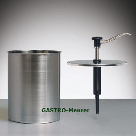 Gastroback Druckknopf-Dosierspender CRS-EBK-4 m. 4 Liter Edelstahlbehälter