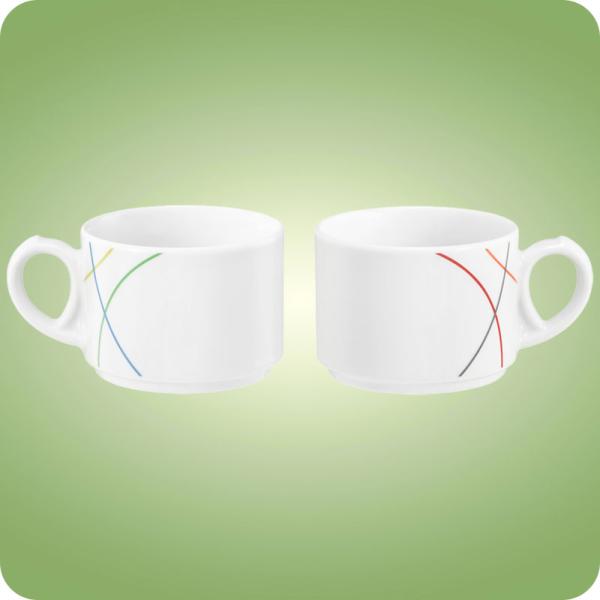 Community Green-​ o. Red-​Line Kaffeetasse 0,18 l Seltmann Weiden 001.744471 001.744512