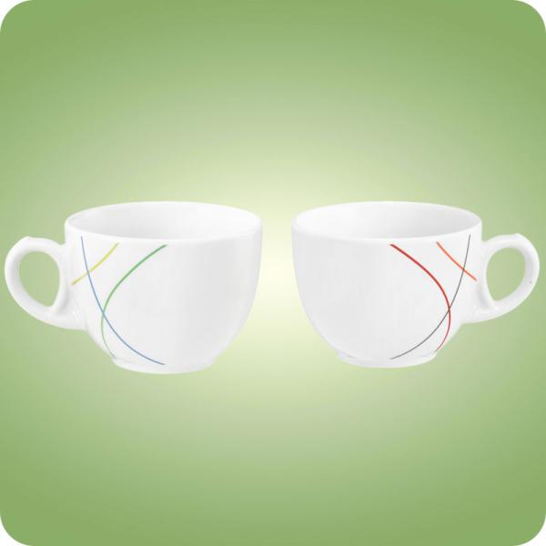 Community Green-​ o. Red-​Line Kaffeetasse Tulpe 0,22 l Seltmann Weiden 001.744472 001.744513