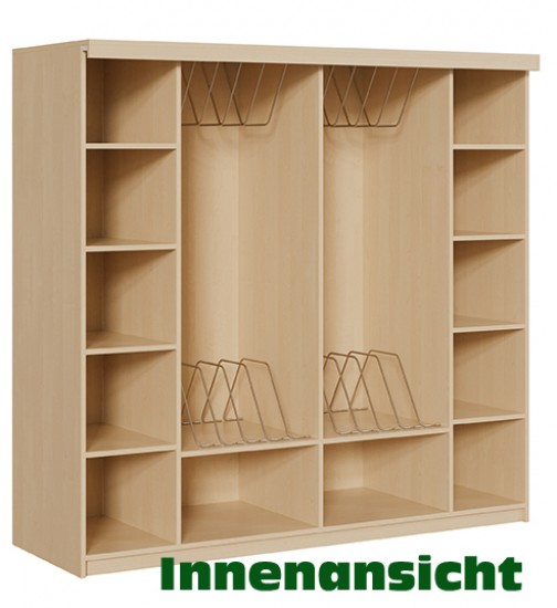 Liegepolsterschrank m. Türen f. 12 Liegepolster,