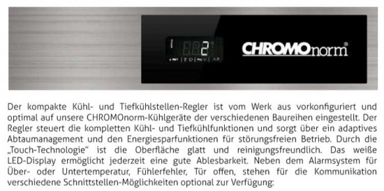 CHROMOnorm NOVA - Tiefkühlschrank BR 1300 GN 2/1